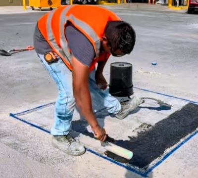 Piso epóxico para taller mecánico en Venustiano Carranza